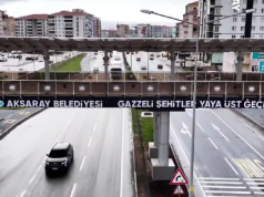 Aksaray’da Gazzeli Şehitler Yaya Üst Geçidi Projesinde Sona Gelindi